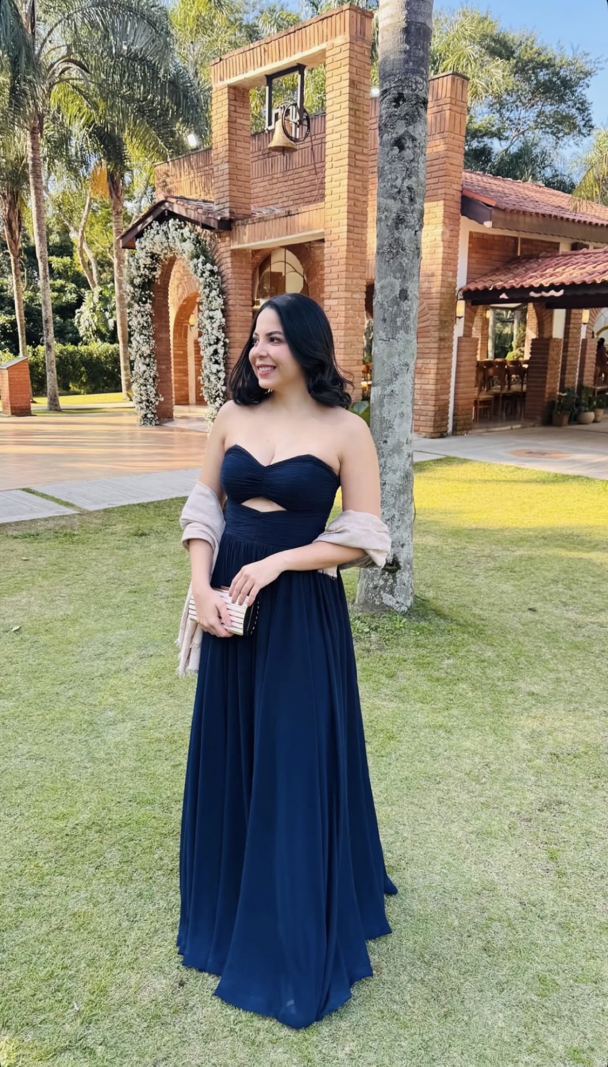 Vestido Flávia Azul - Vestido para festa - Sampaio Atelier Teresina