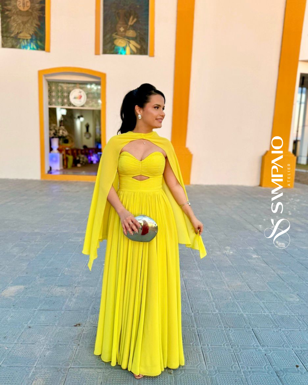 Vestido Flávia Verde Limão - Cor nao informada