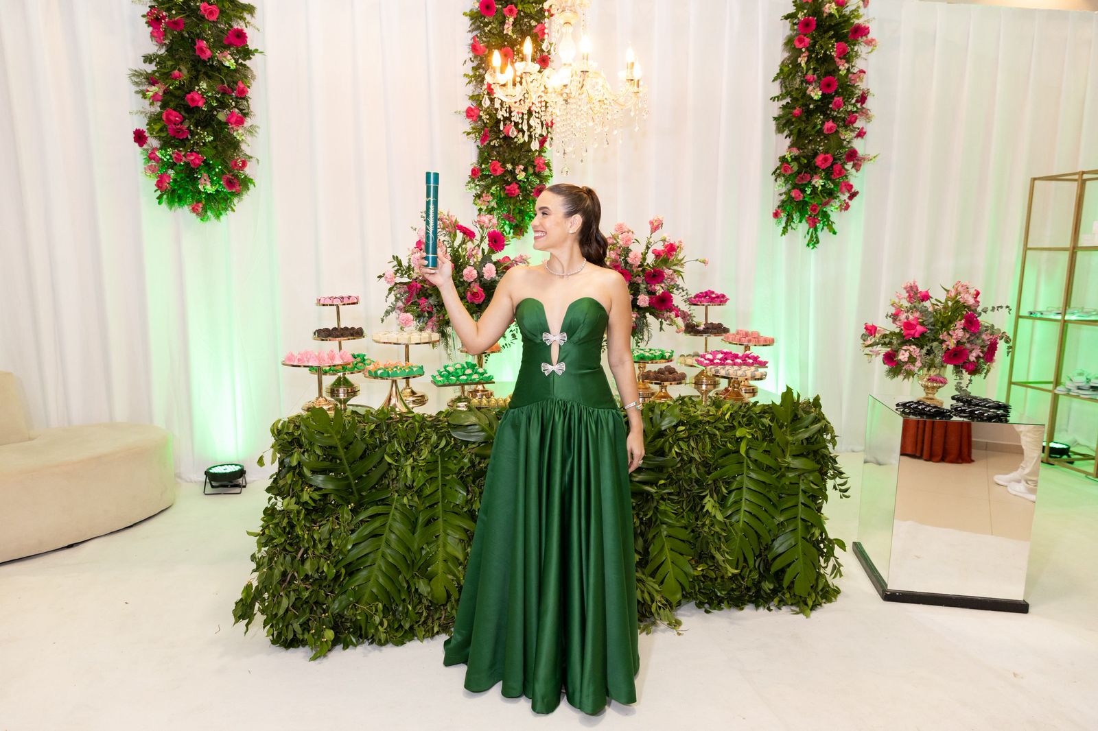 Vestido Emily Verde - Vestido para festa - Sampaio Atelier Teresina