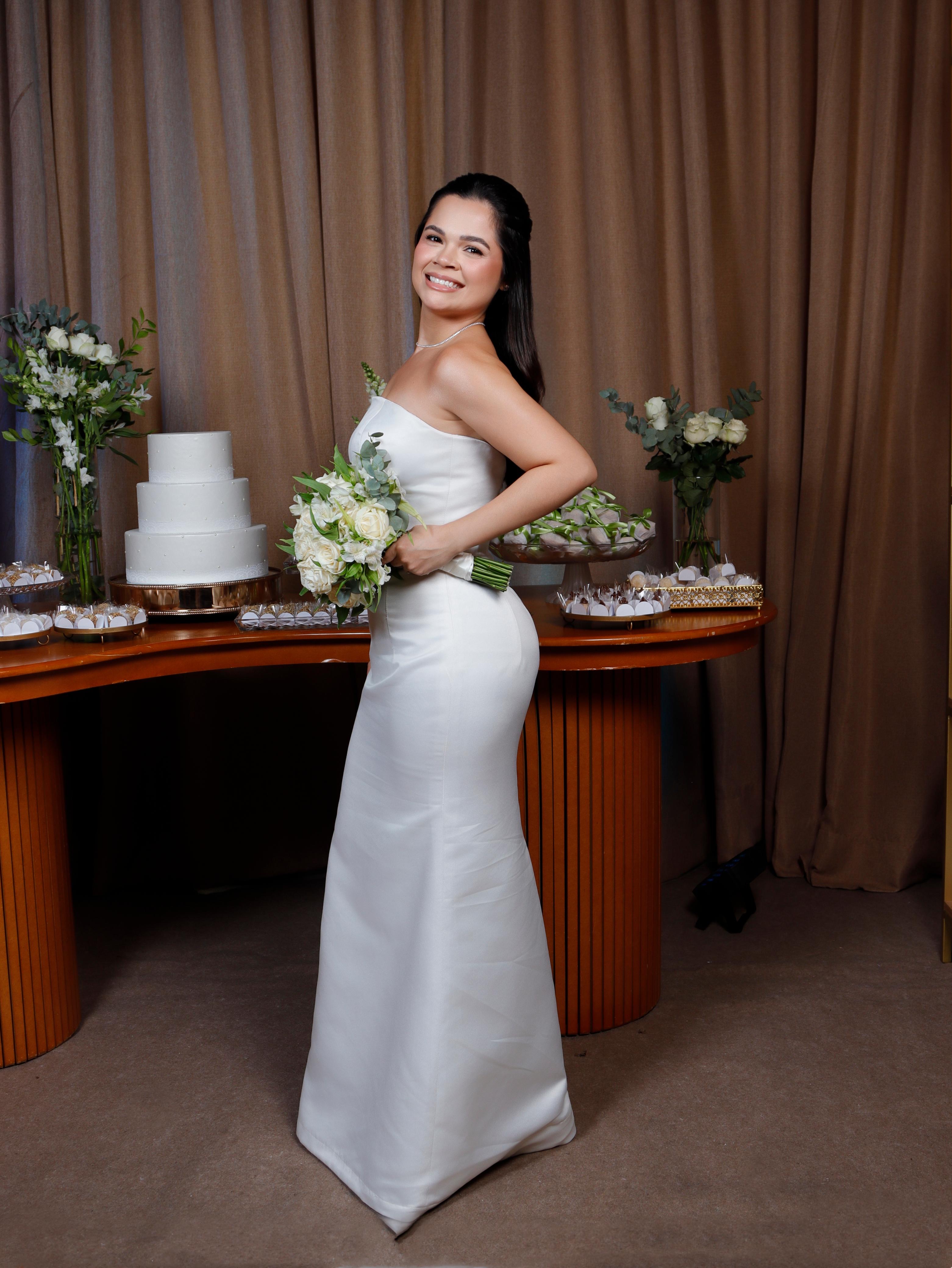 Vestido Karina Branco - Vestido para festa - Sampaio Atelier Teresina