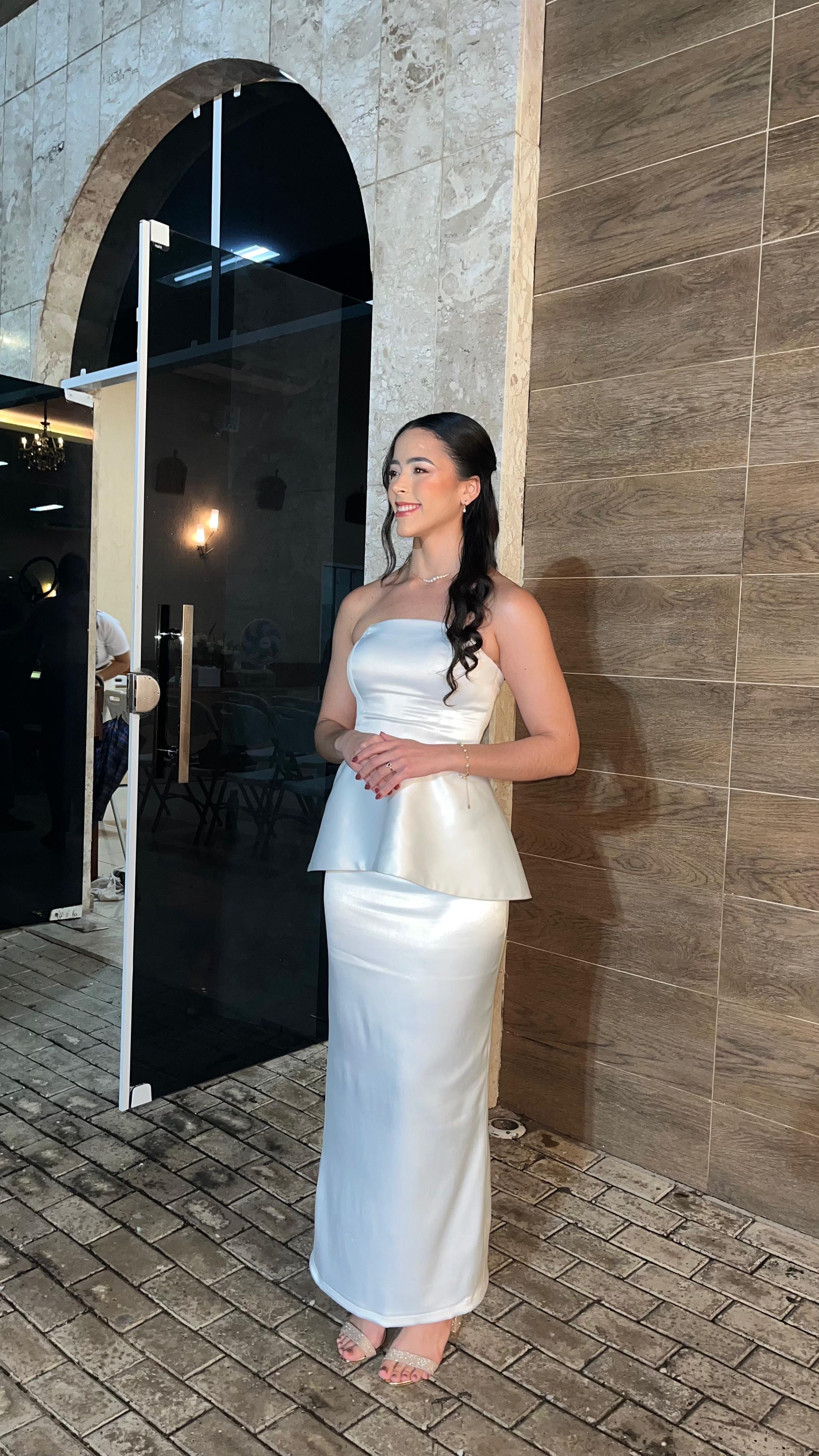 Vestido Larissa Branco - Vestido para festa - Sampaio Atelier Teresina