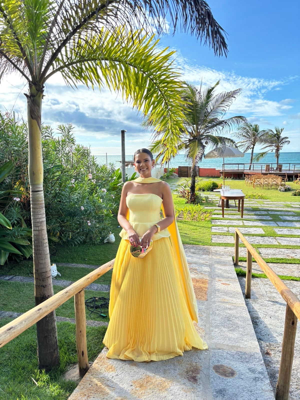 Vestido Barbie Amarelo - Vestido para festa - Sampaio Atelier Teresina