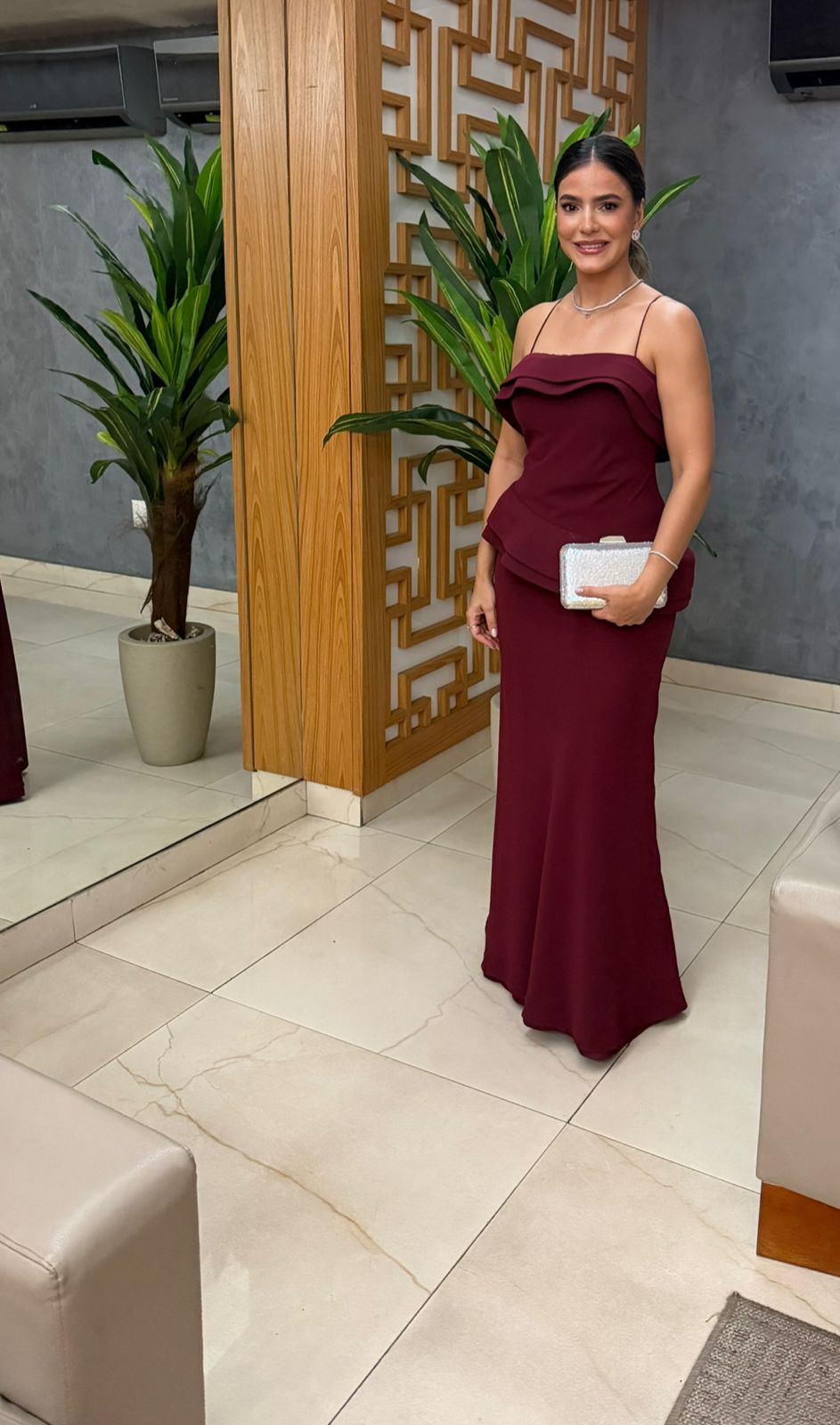 Vestido Luma Marsala - Vestido para festa - Sampaio Atelier Teresina