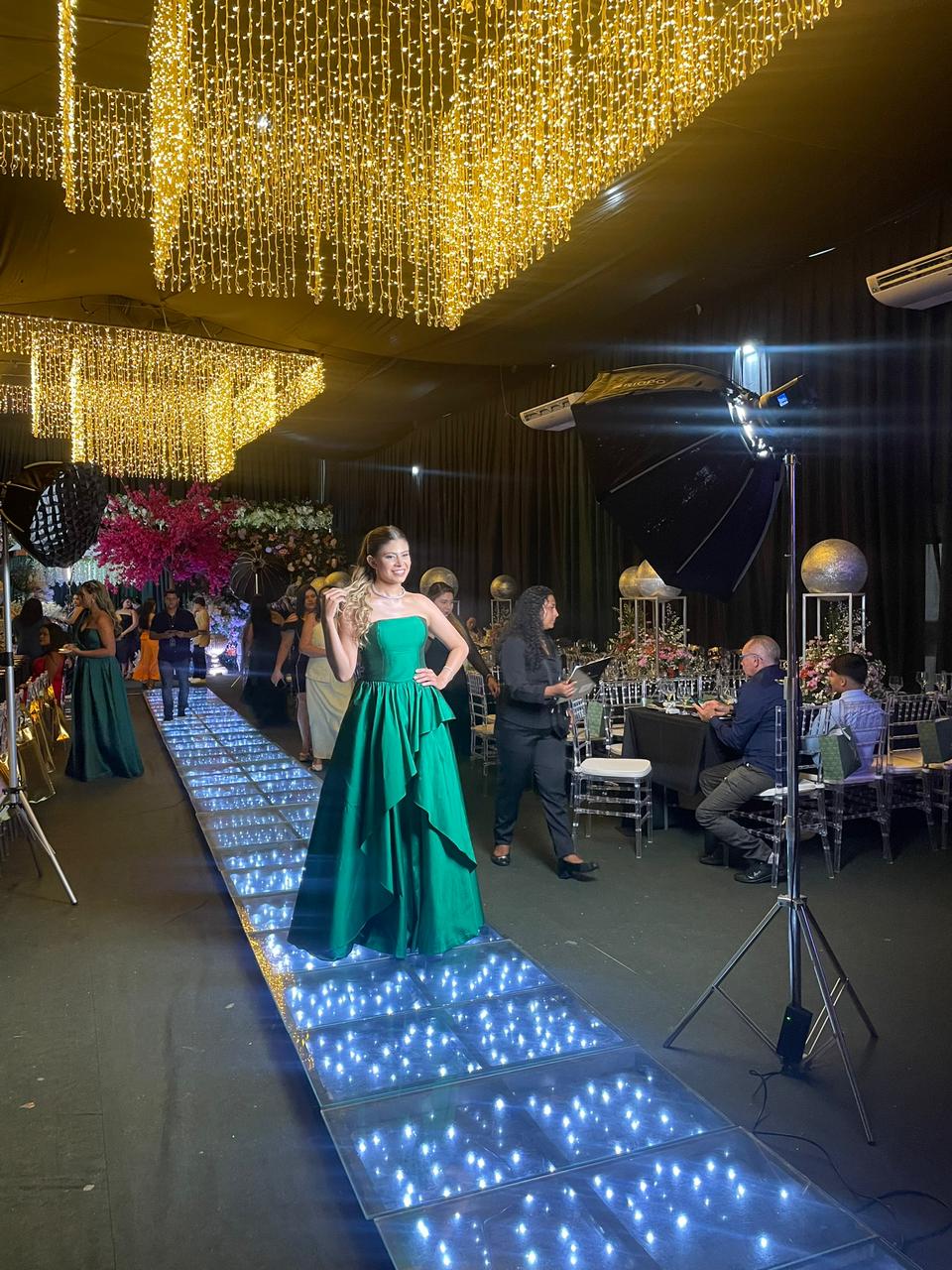 Vestido Cecília Verde - Vestido para festa - Sampaio Atelier Teresina