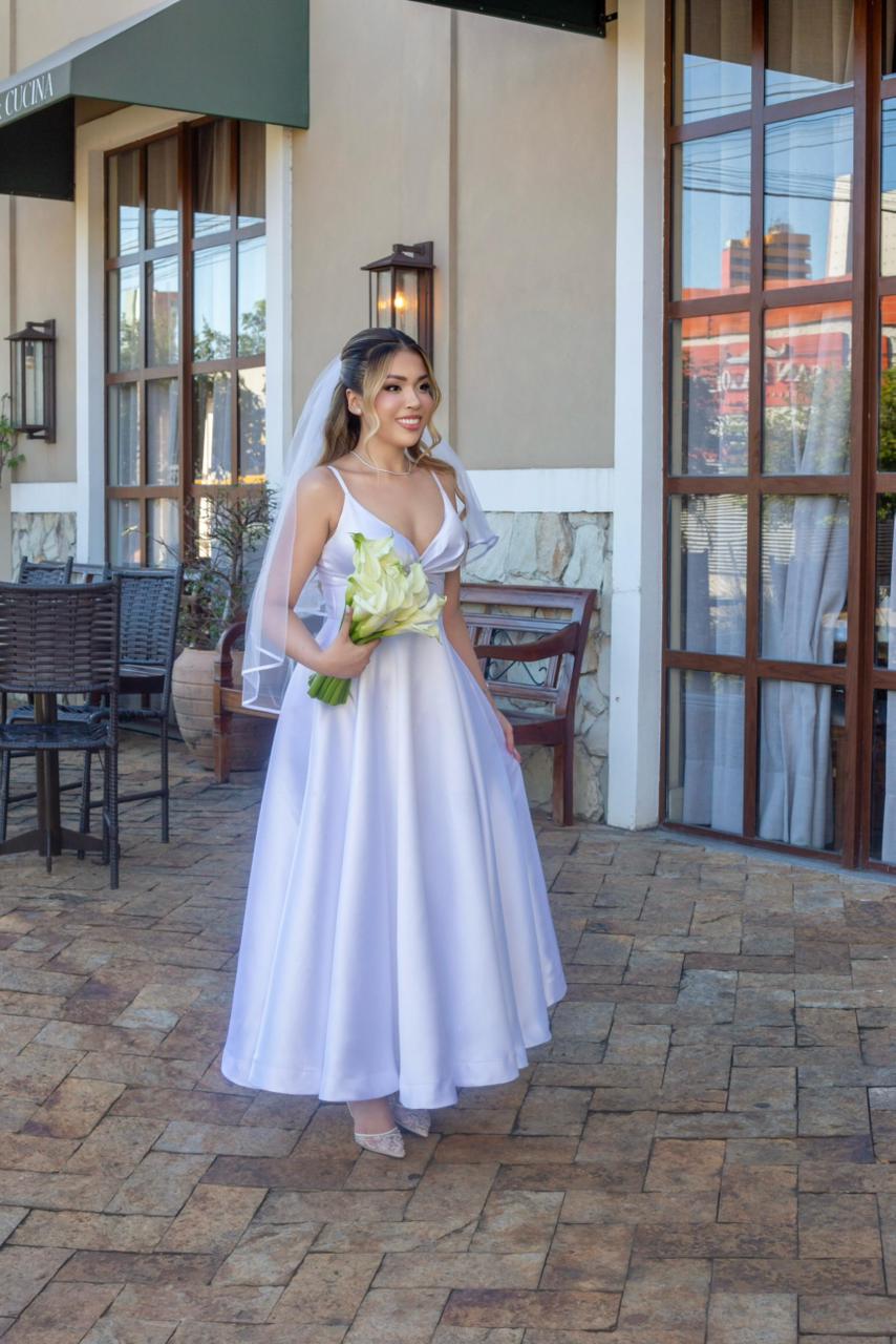 Vestido fio Branco - Foto 2