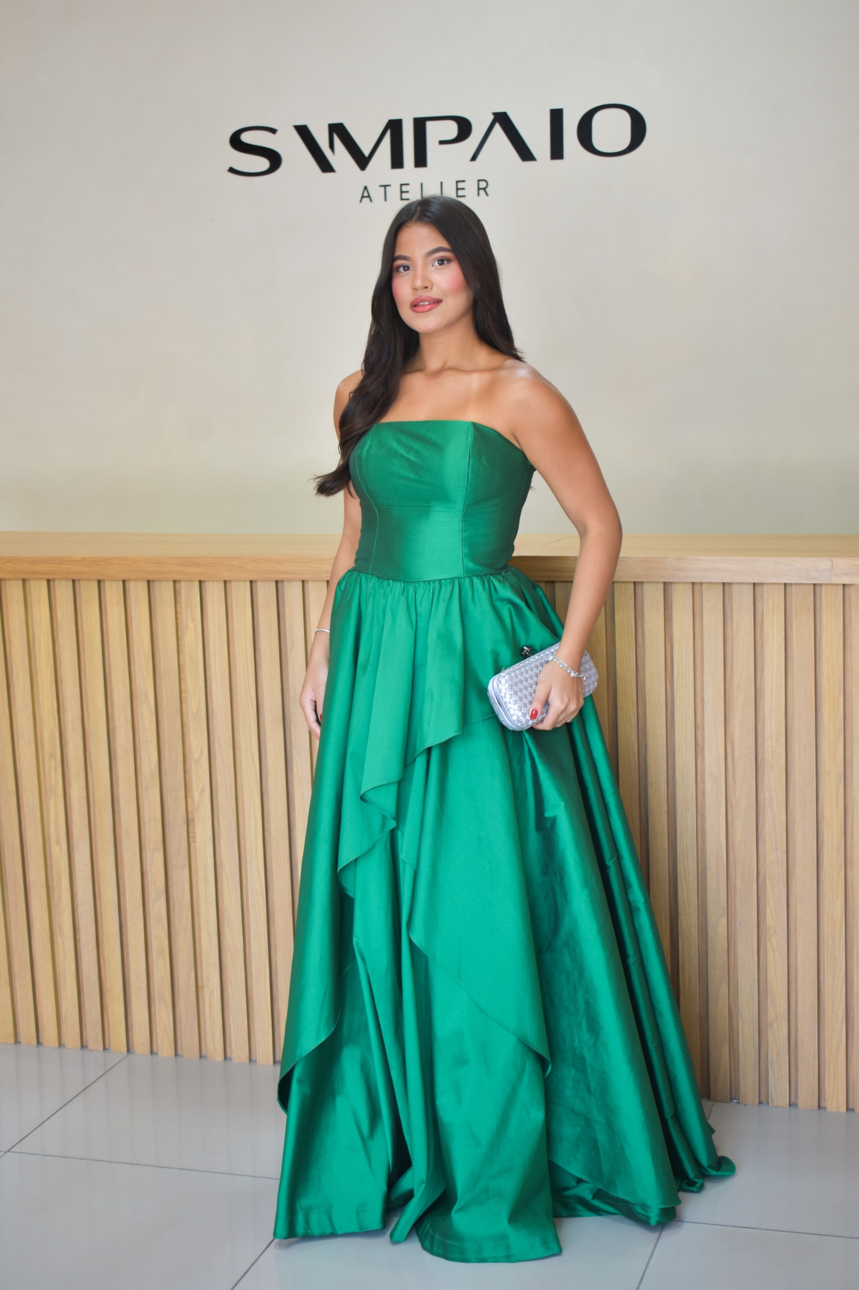 Vestido Cecília Verde - Vestido para festa - Sampaio Atelier Teresina