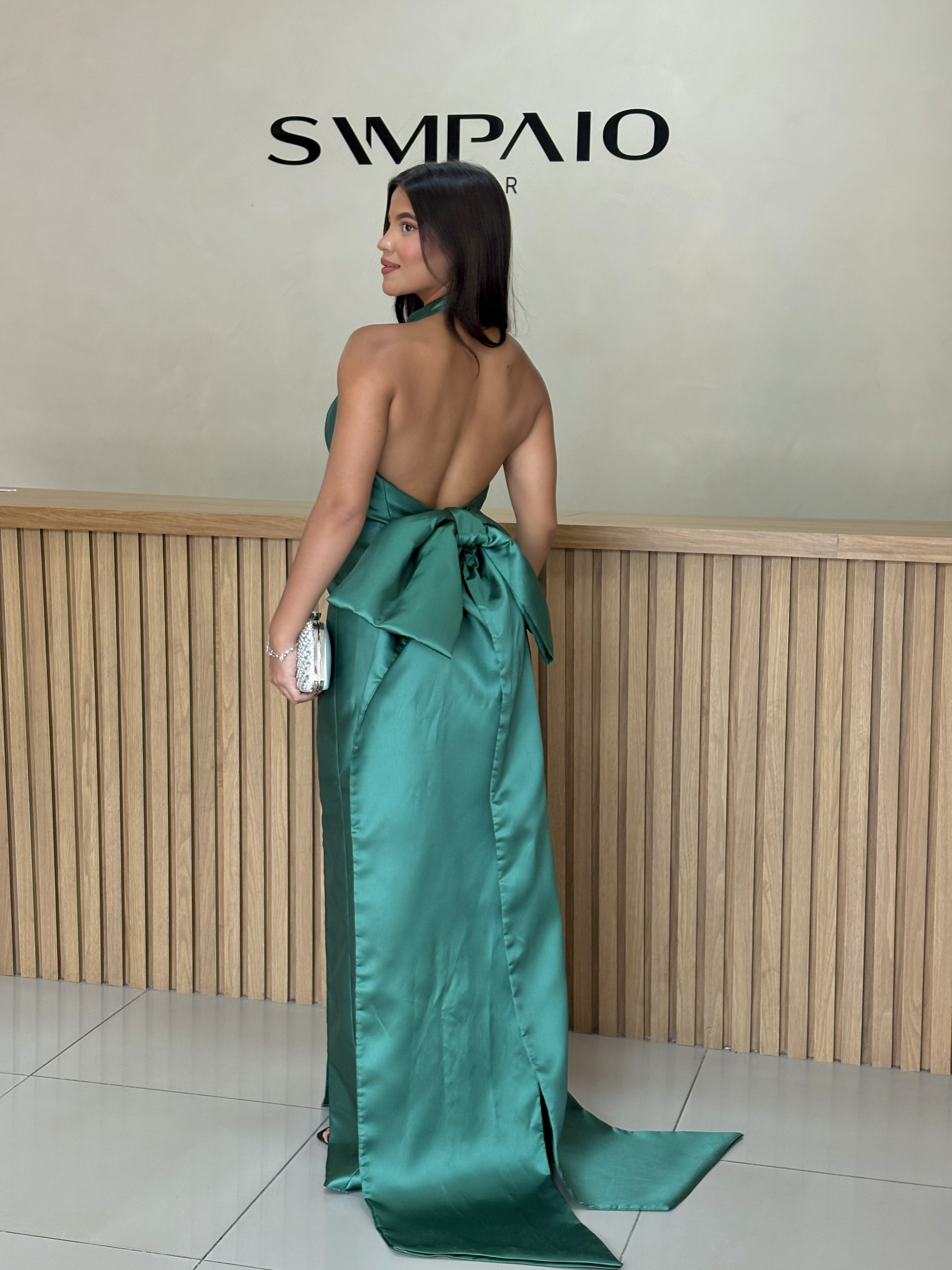 Vestido Fábia Verde - Foto 3