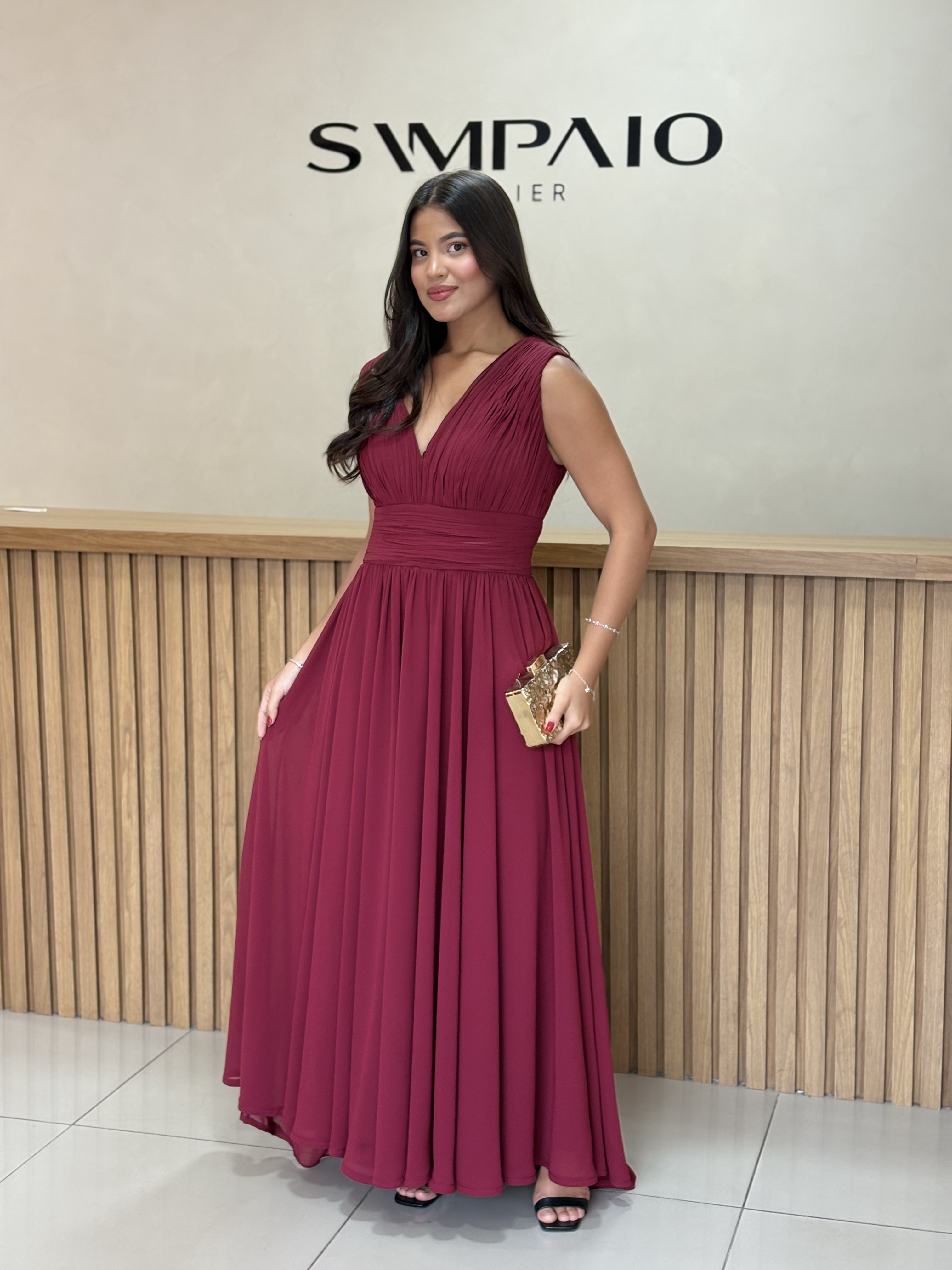 Vestido Ana Marsala - Foto 2