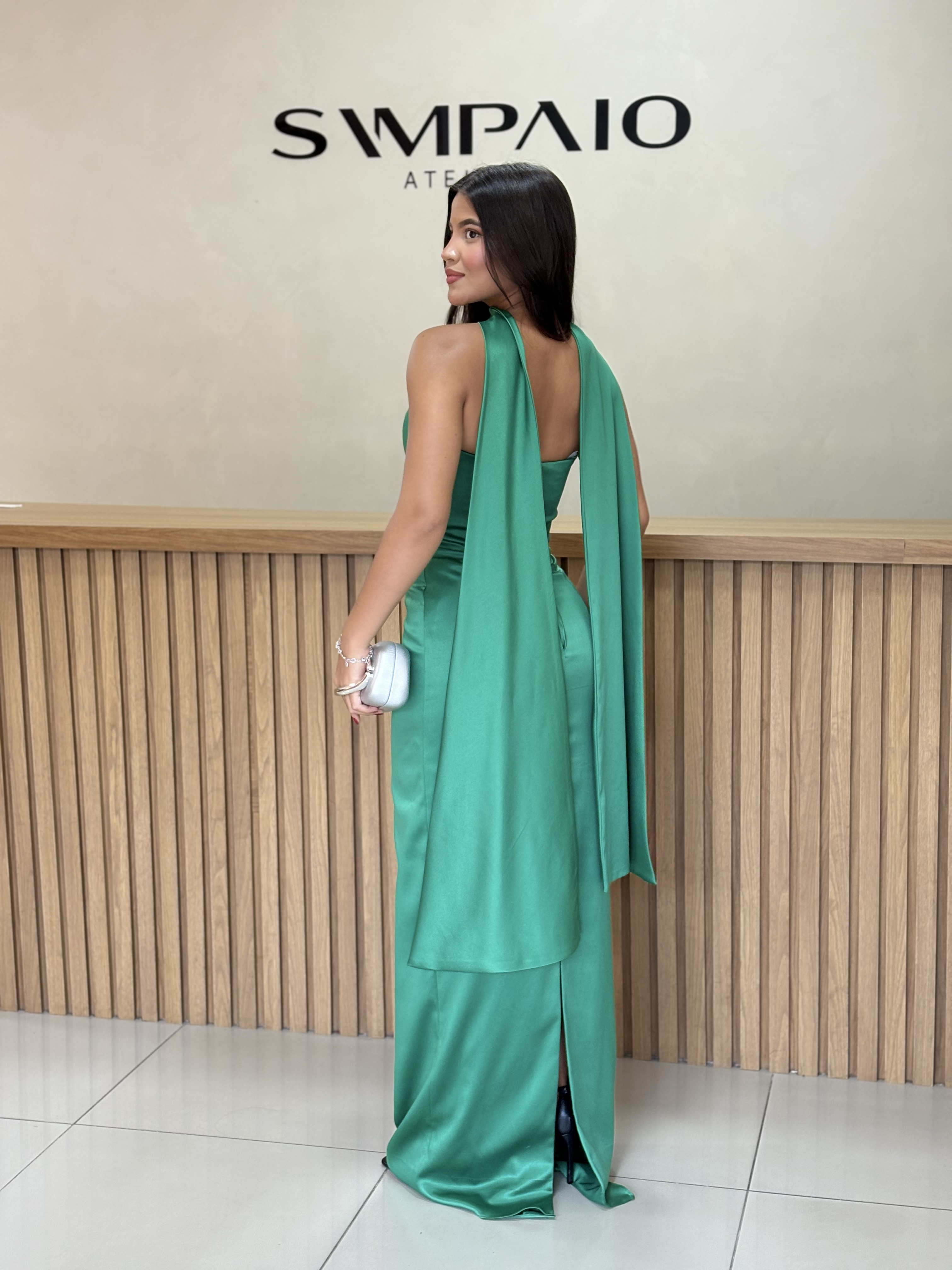 Vestido Folha verde - Foto 3