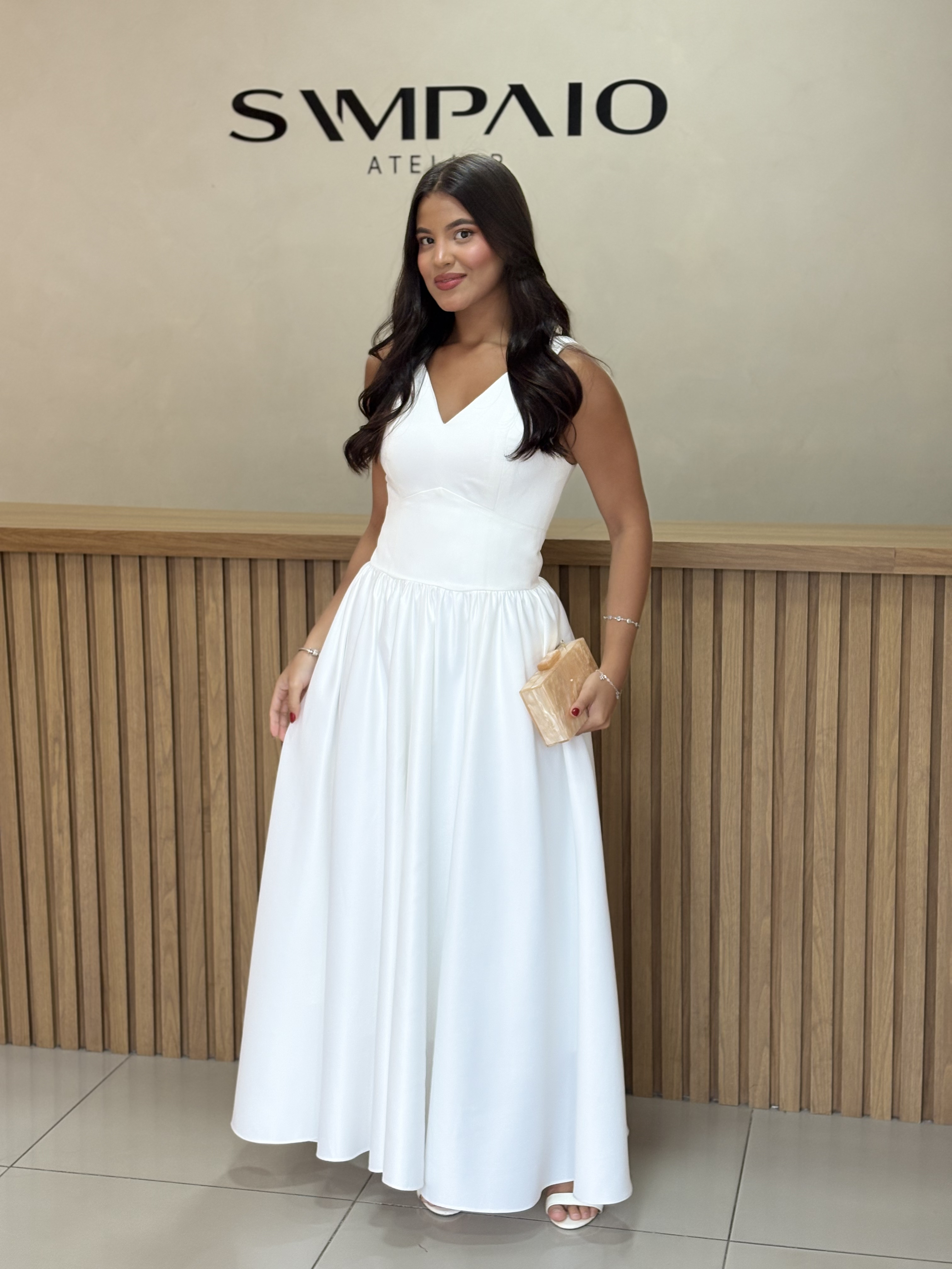 Vestido Paula Branco - Vestido para festa - Sampaio Atelier Teresina