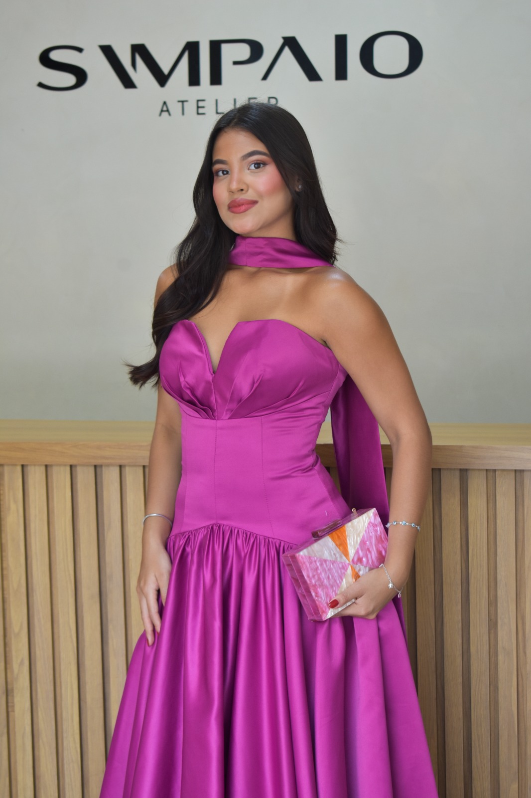Vestido Emyle Fúcsia - Vestido para festa - Sampaio Atelier Teresina