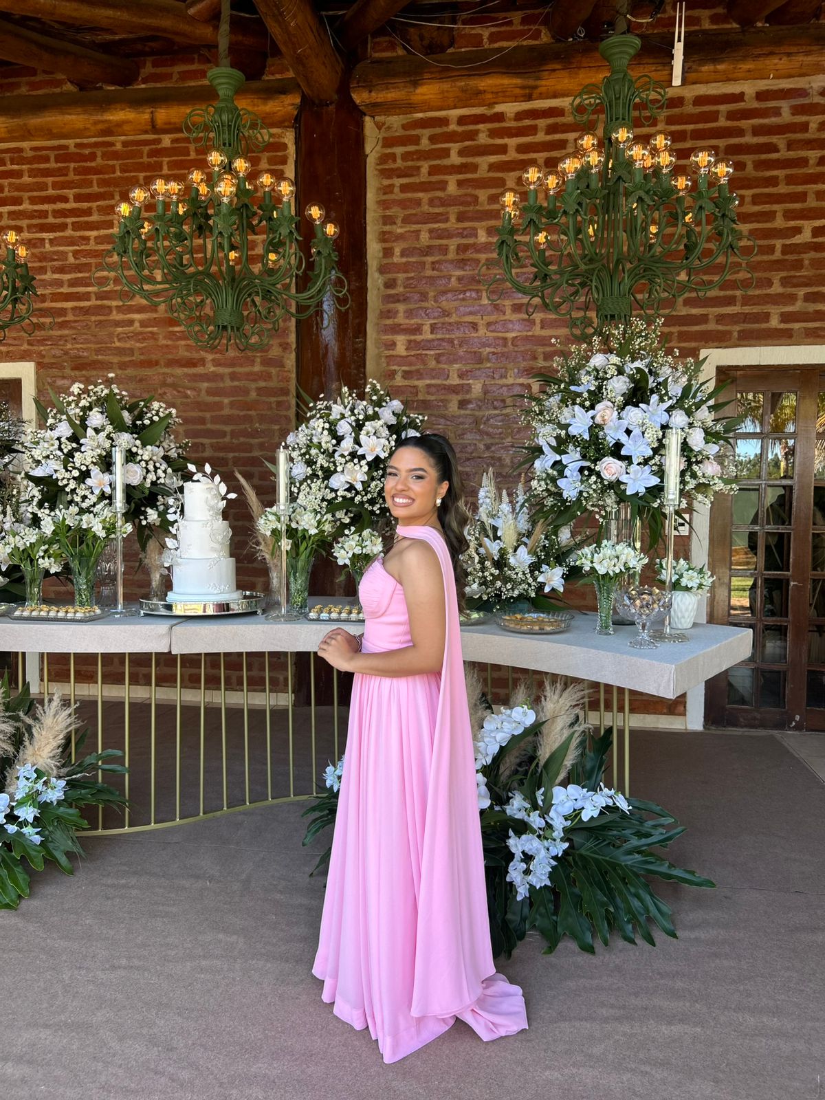 Vestido Laís Rosa Claro - Vestido para festa - Sampaio Atelier Teresina